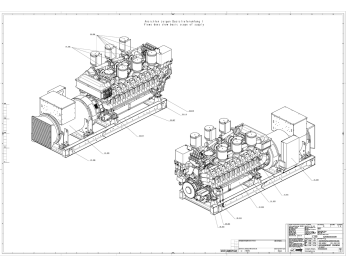 Немецкая ДГУ MTU единичной мощностью 2547 кВт в контейнере для газовой компании "НОВАТЭК" – чертеж из проектной документации 6 из 11